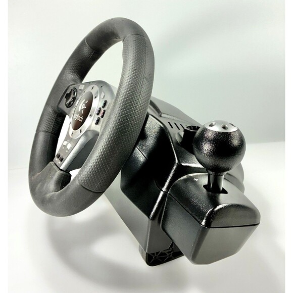 Logitech Driving Force Pro E-UJ11 USB Wired Steering Wheel with Shifter & Pedals - Picture 5 of 16